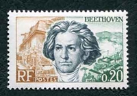 N°1382-1963-FRANCE-VAN BEETHOVEN-20C