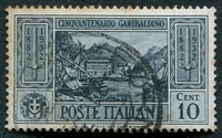 N°0295-1932-ITALIE-MAISON NATALE GARIBALDI-NICE-10C-ARDOISE