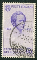 N°0370-1935-ITALIE-VINCENZO BELLINI-50C-VIOLET