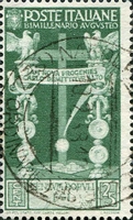 N°0399-1937-ITALIE-ETOILE DE BETLEEM ET FAISCEAUX-25C