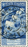 N°0403-1937-ITALIE-GALERES-1L25-BLEU
