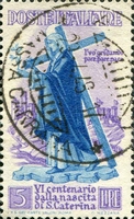 N°0513-1948-ITALIE-CATHERINE PORTE LA CROIX-5L