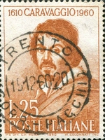 N°0824-1960-ITALIE-MICHELANGELO MERISI-25L-ORANGE