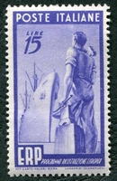 N°0540-1949-ITALIE-RECONSTRUCTION DE L'EUROPE-15L-VIOLET