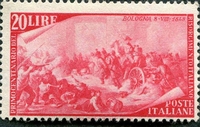 N°0526-1948-ITALIE-BOLOGNE-20L-ROSE ROUGE
