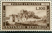 N°0537-1949-ITALIE-LE VASCELLO-100L-BRUN