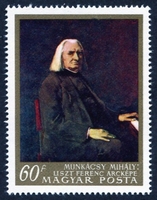 N°1896-1967-HONGRIE-TABLEAU-FERENC LISZT-60FI