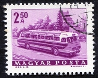 N°1569-1963-HONGRIE-TRANSPORTS-AUTOBUS-2F50