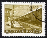 N°1570-1963-HONGRIE-TRANSPORTS-TRAIN-2F60