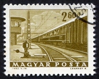 N°1570-1963-HONGRIE-TRANSPORTS-TRAIN-2F60