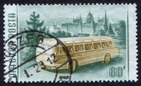 N°1184-1955-HONGRIE-TRANSPORTS-AUTOCAR-60FI