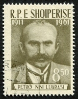 N°0568-1962-ALBANIE-PETRO NINI LUARASI-8L50