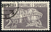 N°0475-1957-ALBANIE-4E CONGRES SYNDICATS OUVRIERS-2L50