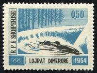 N°0667-1963-ALBANIE-SPORT-JO HIVER INNSBRUCK-LUGE-0L50