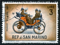 N°0529-1962-SAINT MARIN-AUTOMOBILE-PEUGEOT-3L