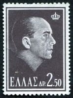 N°0818-1964-GRECE-ROI PAUL 1ER-2D50