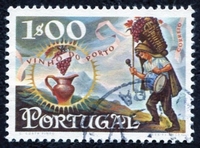 N°1098-1970-PORT-VINS DE PORTO-PORTEUR DE HOTTE-1E
