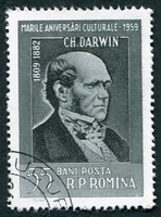 N°1621-1959-ROUMANIE-CHARLES DARWIN-NATURALISTE-55B