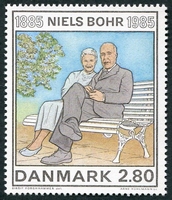N°0851-1985-DANEMARK-NIELS BOHR-PHYSICIEN-2K80