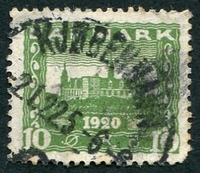 N°0123-1920-DANEMARK-CHATEAU D'ELSENEUR-10-VERT