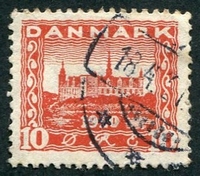 N°0122-1920-DANEMARK-CHATEAU D'ELSENEUR-10-ROUGE