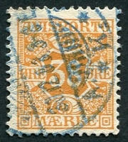 N°06-1907-DANEMARK-38 ORE-ORANGE
