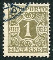 N°01-1907-DANEMARK-1 ORE-OLIVE