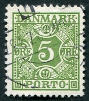 N°29-1934-DANEMARK-5 ORE-VERT JAUNE