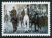 N°1475-1968-BELGIQUE-FAMILLE ROYALE A BRUXELLES-3F+1F50