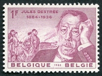 N°1269-1963-BELGIQUE-CELEBRITES-JULES DESTREE-1F