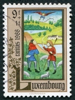 N°1160-1988-LUXEMBOURG-L'ANNONCE AUX BERGERS-9F+1F