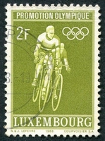 N°0718-1968-LUXEMBOURG-SPORT-JO MEXICO-CYCLISME-2F