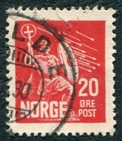 N°0149-1930-NORVEGE-SAINT OLAF-20-ROUGE