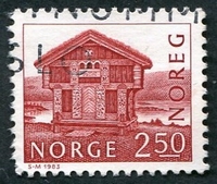 N°0832-1983-NORVEGE-ANCIEN GRENIER-BREILAND-2K50