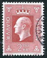 N°0547-1969-NORVEGE-ROI OLAV V-2K-CARMIN