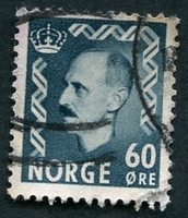 N°0330B-1950-NORVEGE-HAAKON VII-60-ARDOISE