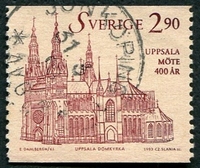 N°1752-1993-SUEDE-CATHEDRALE UPPSALA-2K90