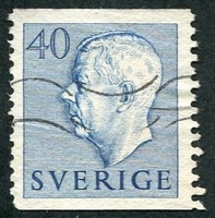 N°0363-1951-SUEDE-GUSTAVE VI ADOLPHE-40O-BLEU