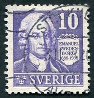 N°0247A-1932-SUEDE-PHILOSOPHE E.SWEDENBORG-10O-VIOLET