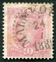 N°0034-1886-SUEDE-OSCAR II-10O-ROSE