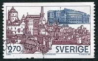 N°1234-1983-SUEDE-RETOUR PARLEMENT STOCKHOLM-2K70
