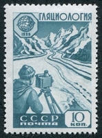 N°2214-1959-RUSSIE-ETUDE DES GLACIERS-10K