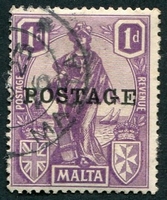 N°0105-1926-MALTE-FIGURE ALLEGORIQUE MALTE-1P-VIOLET