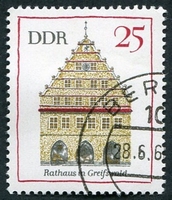 N°1077-1968-DDR-HOTEL DE VILLE DE GREIFSWALD-25P