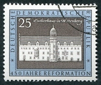 N°1015-1967-DDR-MAISON DE LUTHER A WITTENBERG-25P