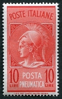 N°20-1958-ITALIE-MINERVE-10L-ROUGE