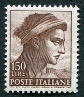 N°0841-1961-ITALIE-TETE D'ATHLETE-MICHEL-ANGE-150L