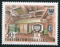 N°0723-1981-LIECHSTENTEIN-CHATEAU GUTENBERG-SALON-50R