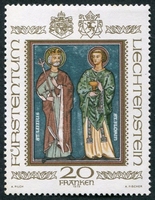 N°0675-1979-LIECHSTENTEIN-SAINTS LUCIEN ET FLORIAN-20F