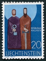 N°0436-1967-LIECHSTENTEIN-SAINTS PIERRE ET PAUL-20R